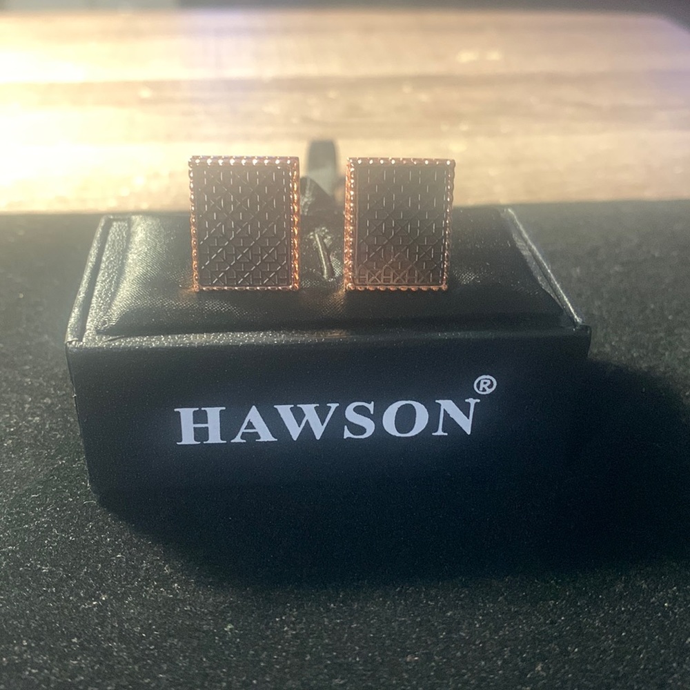 Rose Gold Colored Cuff Links